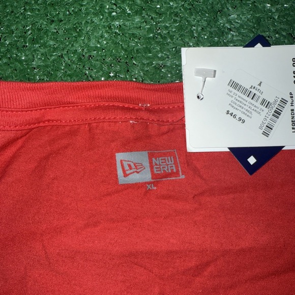 New Era Shoei Ohtani Los Angeles Angels MVP Women's‎ V-neck XL Red T-shirt NWT - Picture 3 of 9